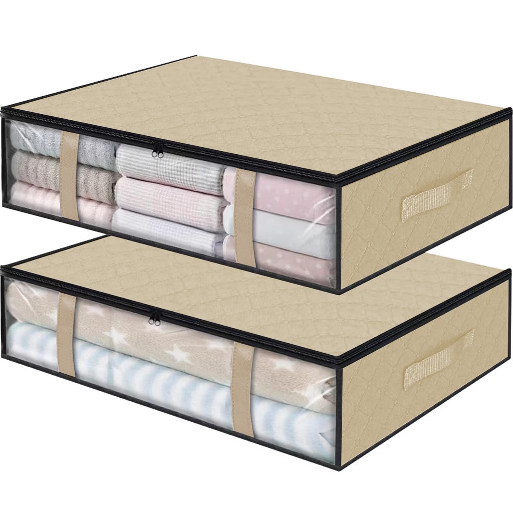Storage Bags, Clothes Storage,Under Bed Storage Containers With Durable Handles,Large Capacity Storage Bins,Foldable Storage Organizers For Clothes