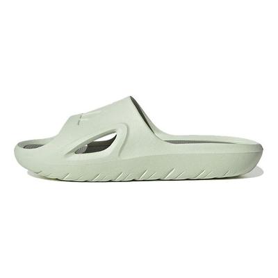 Adicane Logo Solid Color Rubber Sole Slide Sandals Unisex Sandals Green IE0159