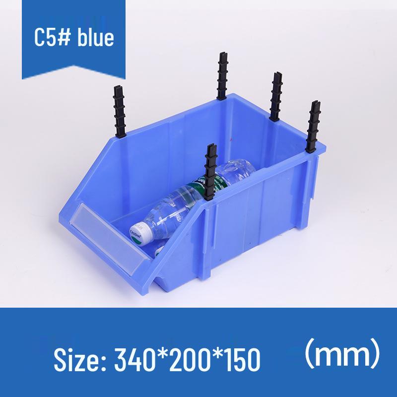 Thickened Modular Plastic Storage Box for Hardware & Electronic Components with Slanted Opening