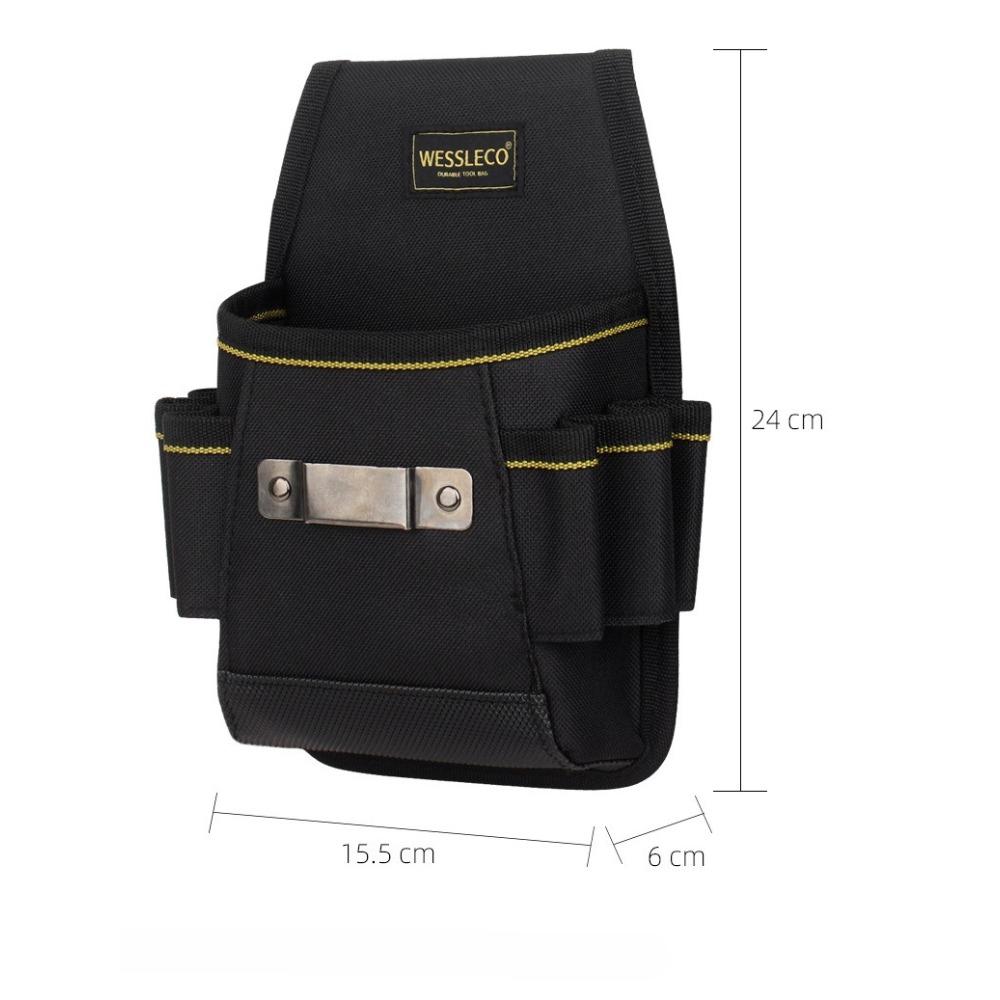 Torba biodrowa na narzędzia, wielofunkcyjna, torba na narzędzia do napraw, mały rozmiar, płótno, pas elektryka, zestaw narzędzi, na place budowy