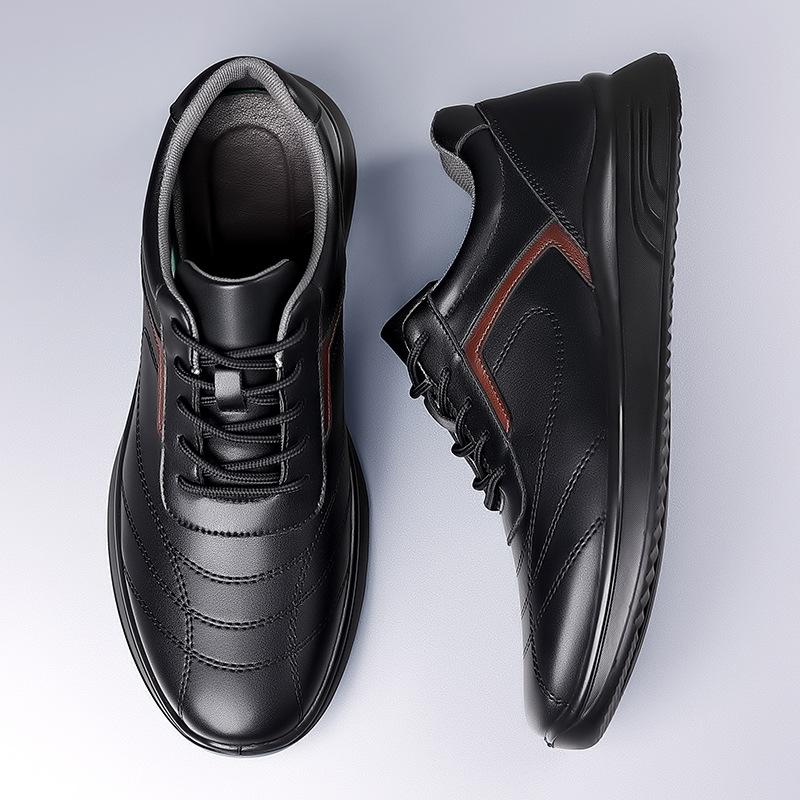 2025 neue Herren Alltags-Freizeitschuhe aus Leder Herren Trendige Einzelschuhe Abriebfeste Weichsohle Weiche Oberfläche Sport Herrenschuhe