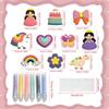 Colorful Cartoon Princess DIY Diamond Painting Stickers - Handmade Beaded Art Décor