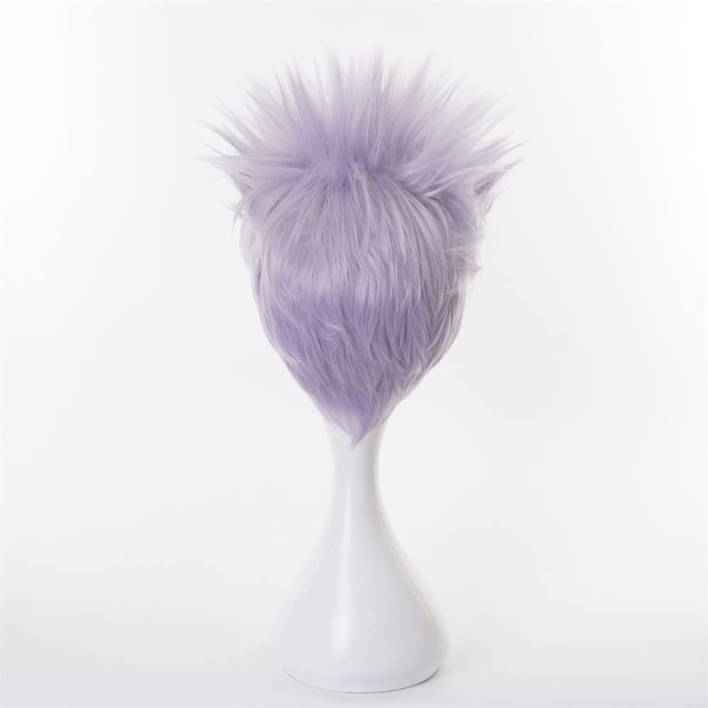 Akixen Jujutsu Kaisen Gojo Satoru Wig Cosplay Anime Hairnet Fashion Present Event Halloween Christmas Heat Resistant Disguise Costume School Festival