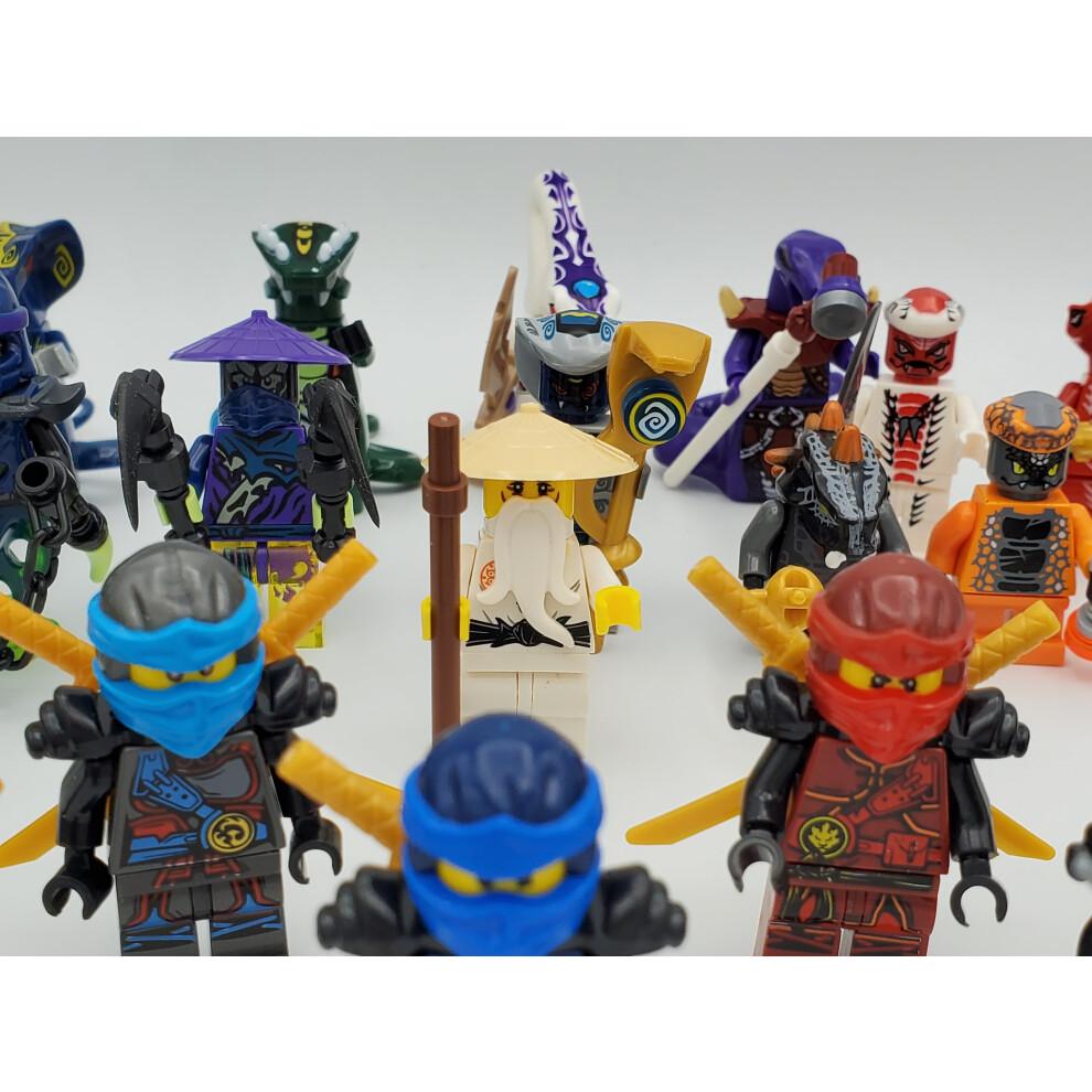 Zestaw 24 szt. Mini Figurek Ninja Seria Wężowa Klocki Zabawki