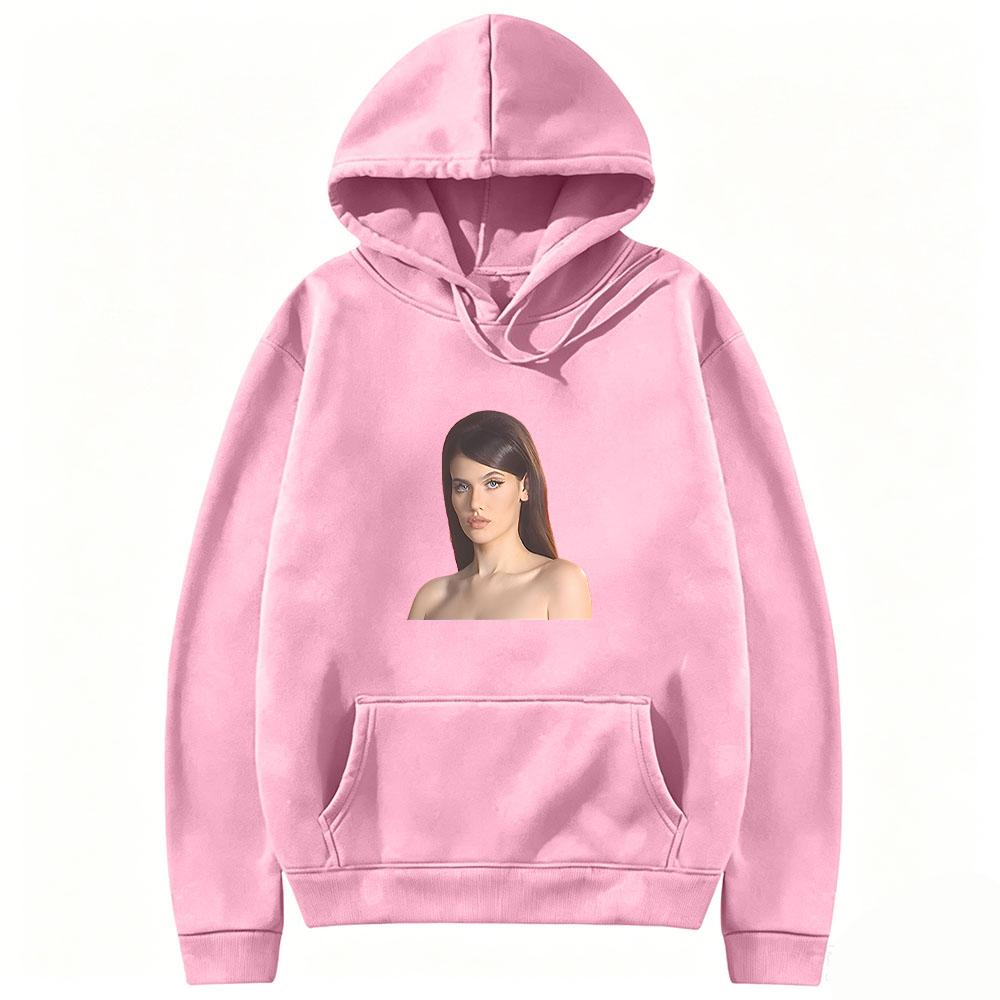 Sienna Spiro Besucher Cover Hoodies Mode Lässiges Oberteil Damen Langarm Kordelzug Kapuzenpullover Streetwear Pullover Kapuzenpullover