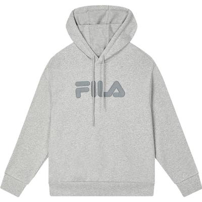 Fila 2023 Herbst Neu Gestricktes Kapuzensweatshirt Mode Lässig Locker Einfarbig Amerikanisches Fleece-Sweatshirt Paarkleidung F51U348297F-MG