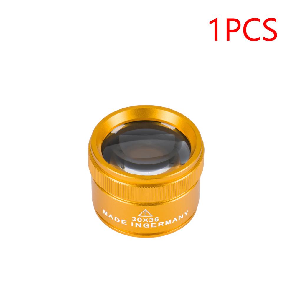 1-3PCS 30X Magnifying Glass K9 Optical Lens Monocle Magnifier Optical Glass Lens Loupe Magnifier for Coin Stamps Jewelry Loupe