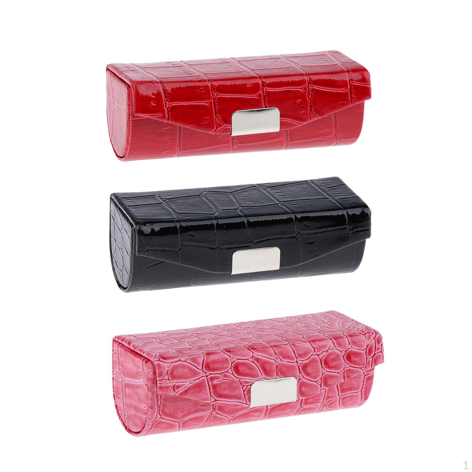 

Кожаный чехол-держатель для помады с зеркалом для сумочки +чехол