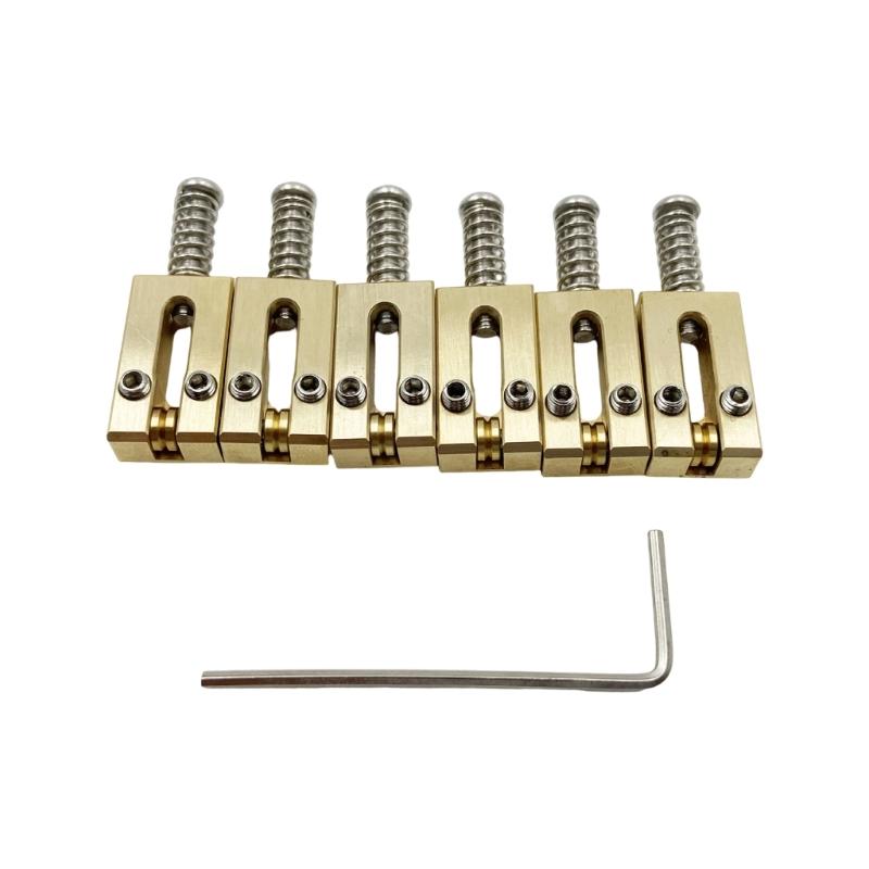 

Headless Electric Guitar Ball Bearing Tremolo Saddles Metal Texture Enhances String Stability Perfect for Guitar