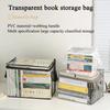 Foldable Book Box Student Dormitory Classroom Book Organizer Transparent Waterproof Household Book Organizing Storage Box