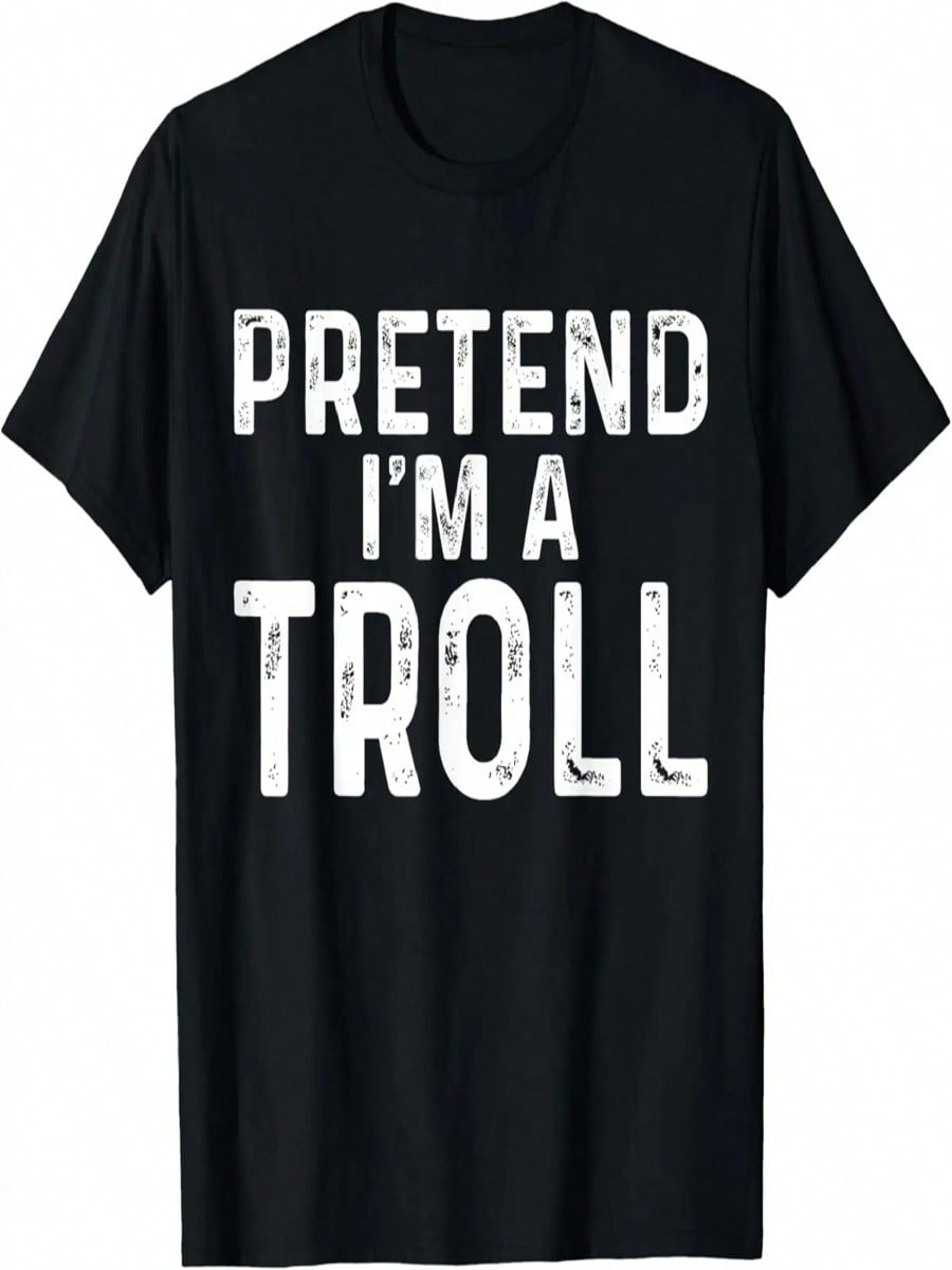 Pretend I m A Troll Halloween Costume T-Shirt S разноцветный