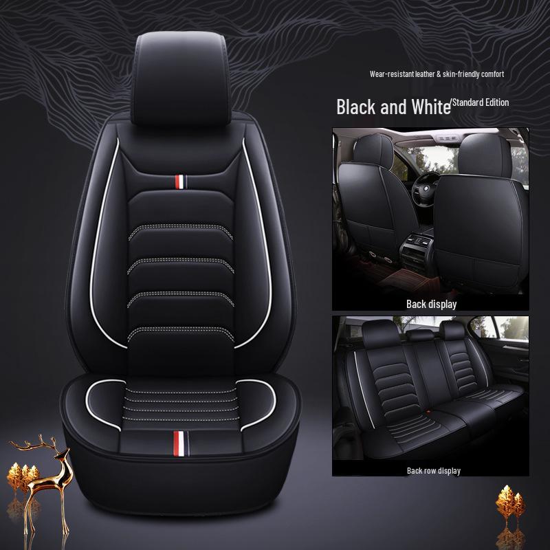 Universal Leather Car Seat Covers – Full Coverage, All-Season Cushions