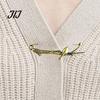 Men Women Brooch Vintage Bronze Safety Pin, Large Feather Bird Leaf Flower Lapel Elegant Pin for Coats, Jackets, Hats, Bags