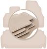 PREMIUM Beige Floor Mats For: Renault Kangoo Express Kombivan 2021-