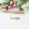 Wood Carving Fake Fish Ornament DIY Craft Fish Playset Model  Kids Favor Toy