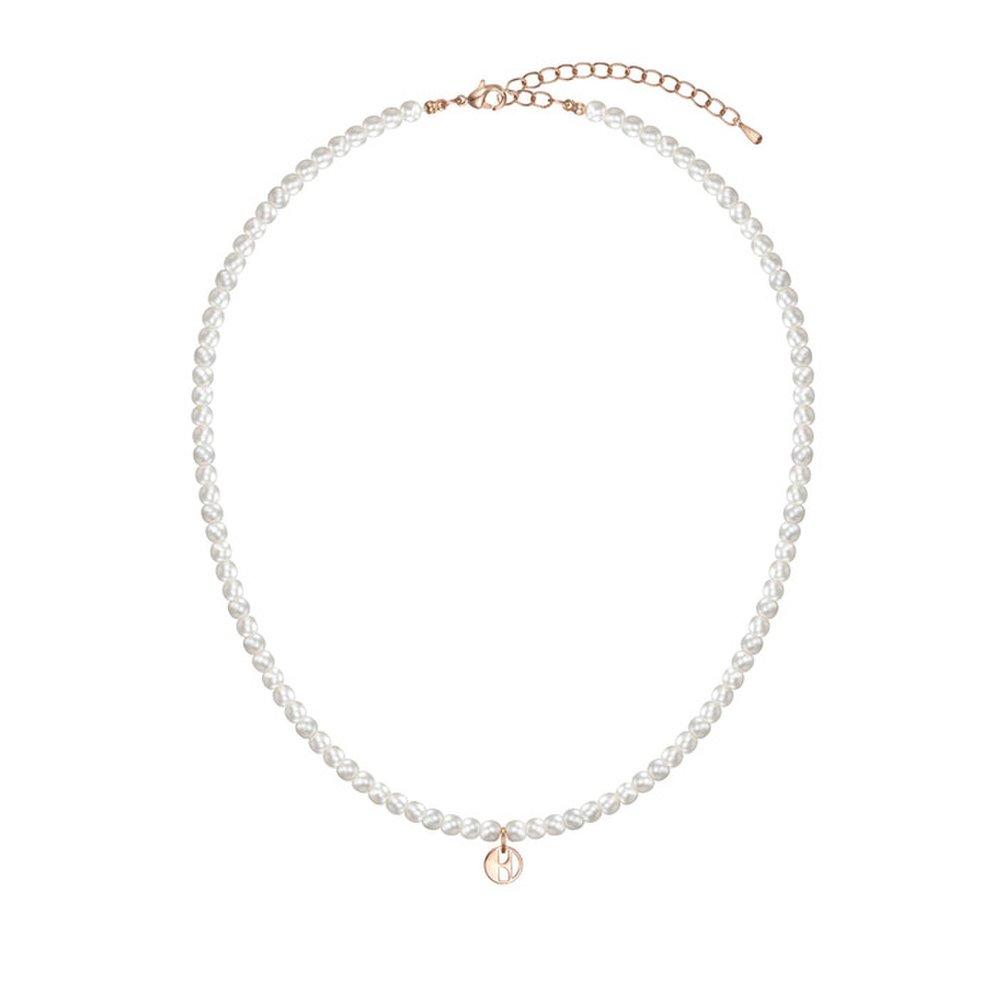 Simple Signature Pearl Bead Necklace Elbrnn227