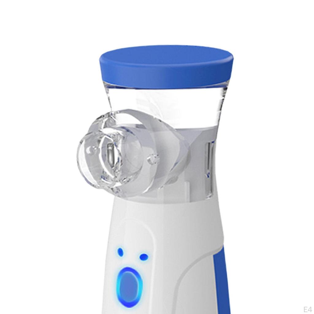 Handheld Steam Inhaler with Mouthpiece Mesh Nebulizers for Home Asthma Couch green