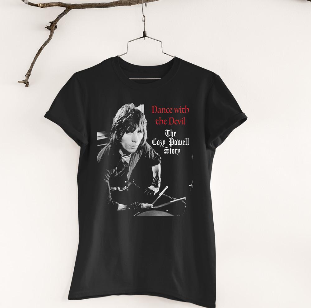 

The Devil The Cozy Powell Short Sleeve Black Men All size Shirt ND188 Unisex T-Shirt XXXXL