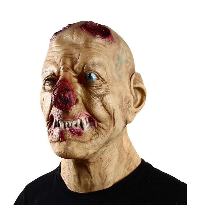 Terrifying Red-Nosed Monster Latex Mask One size fits all adults