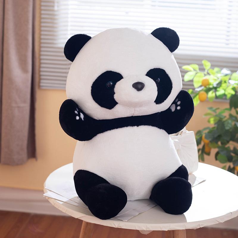 Cartoon Giant Panda Raccoon Plush Toys Cute Forest Animal Soft Cute Doll Holiday Gift Doll