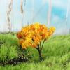 Plastic Simulation Trees Landscape Rural Style Micro Figurines Durable Sakura Miniatures  Yard
