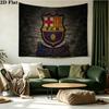 Custom Name FC Barcelona Printed Tapestry – Wall Hanging for Bedrooms, Dorms, and Home Decor