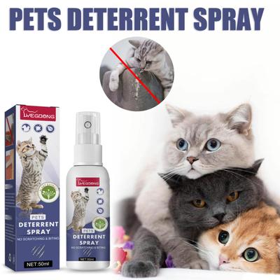 50ml Pet Anti-Scratch Spray Ingredient Safety Pet Friendly Portable Prevent Scratching Safe Pets