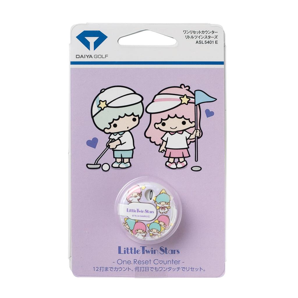 DAIYA GOLF Jedno Reset Počítadlo Sanrio Little Twin Stars Počítadlo Skóre Reset na 0 úderů jedním dotykem Snadné ovládání Roztomilé Stylové E ASL-5401