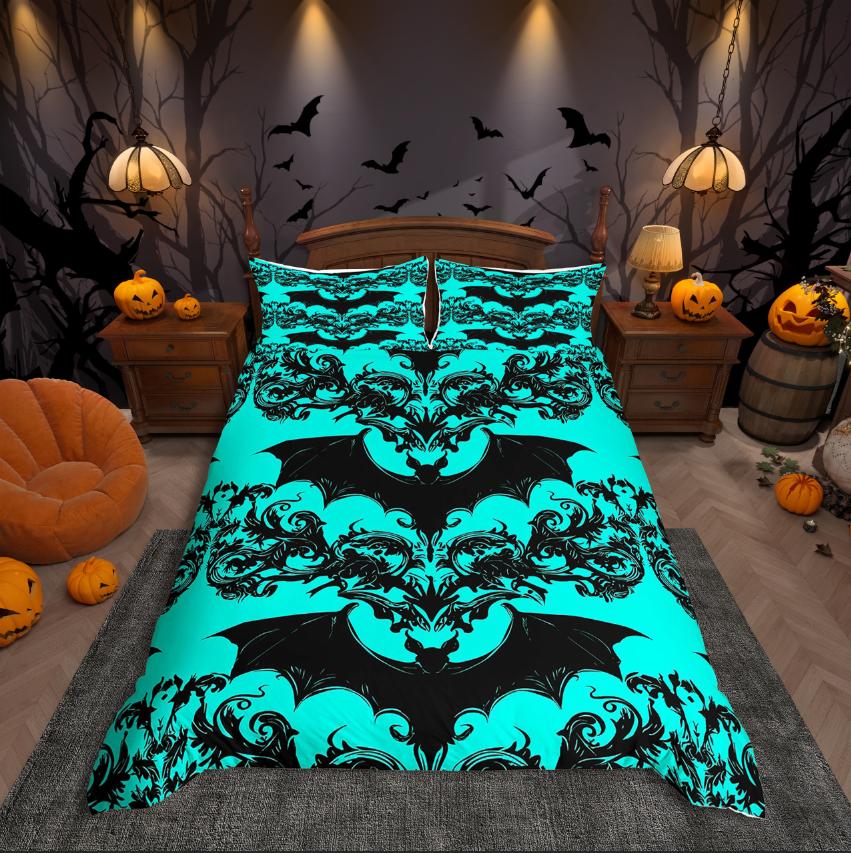 

Comforter Homewish Halloween Ghost Festival Theme For Teens Bedding Setspooky Animal Decor Comforter (quilt)-EU Single(135*200cm)3pcs