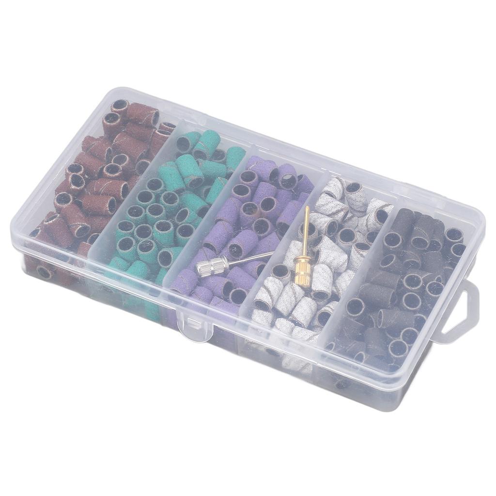 250pcs Small Sanding Band Manicure Accessory Exfoliation Professional Sanding Bands Set for Nail Dri