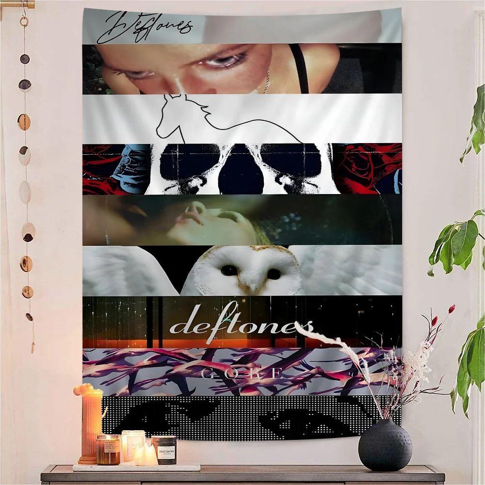 Tapestry Deftones singer hippie art science 75x100 чёрный