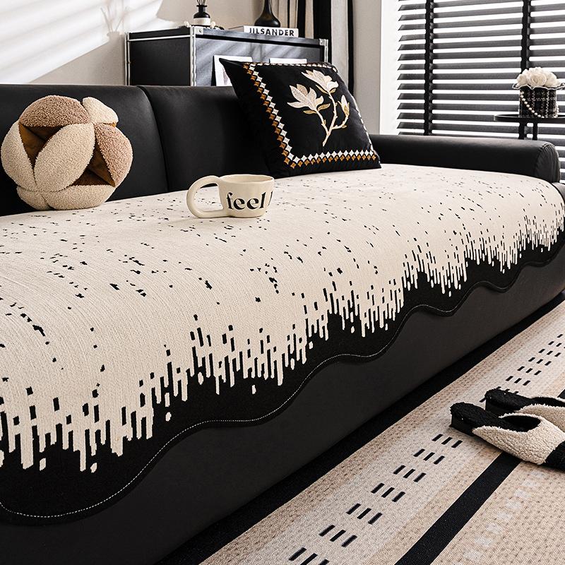 

Chenier Four Seasons Special-Shaped Sofa Cushion New Non-Slip Premium Sense Universal Irregular Sofa Cushion Cover 90*70cm