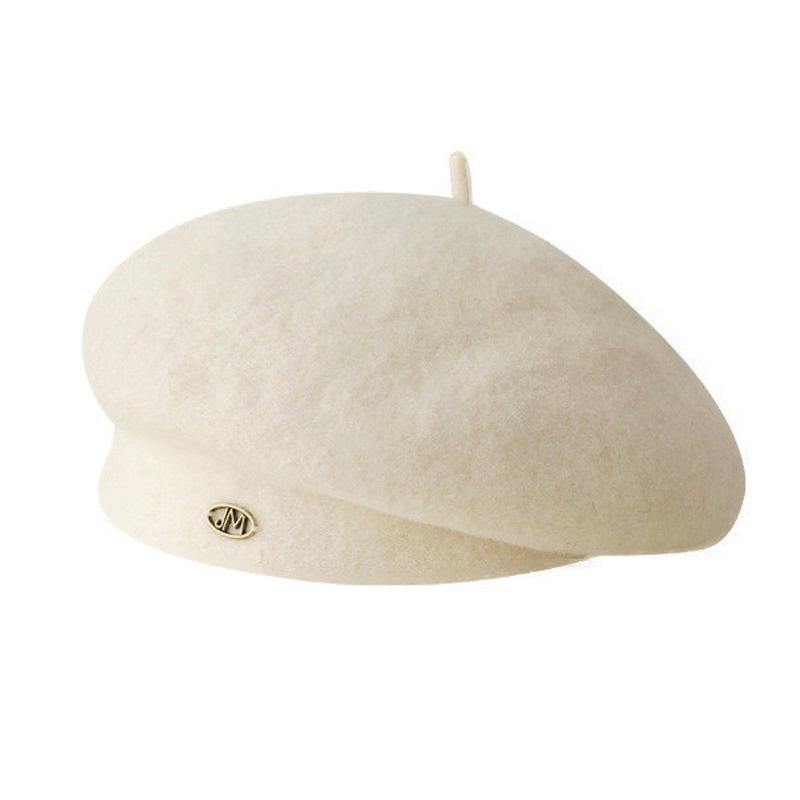New Wool Painter Hat for Women with Big Head and Small Face  Fashionable Korean Version  Fashionable and Versatile Beret