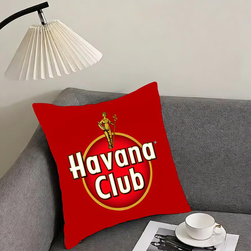 H-Havanas C-Clubs Cushion Cover Pillowcase Comfort Sofa Bed Silky Elegant Invisible Zipper Decorative Cushion Cover