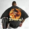 2026 New Dragon Ball Anime Goku Printed T-shirt 2026 Summer New Style Men's and Women's Casual Street Fashion Short Sleeve Top