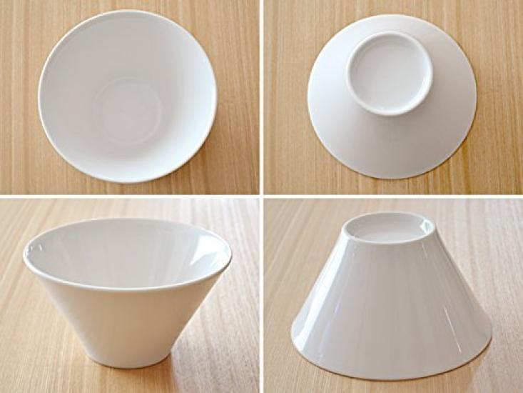 Tableware East White Trapezoid Japanese Rice Noodle Large Salad Bowl Multi-Bowl (Medium) - Dinnerware, Bowl, Bowl, Bowl,