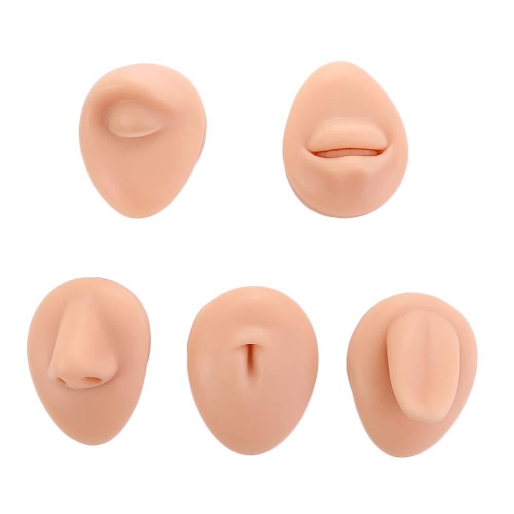 Mouth Silicone Face Model Tattoo Puncture Practice Piercing Jewelry Tool Simulation Body Part