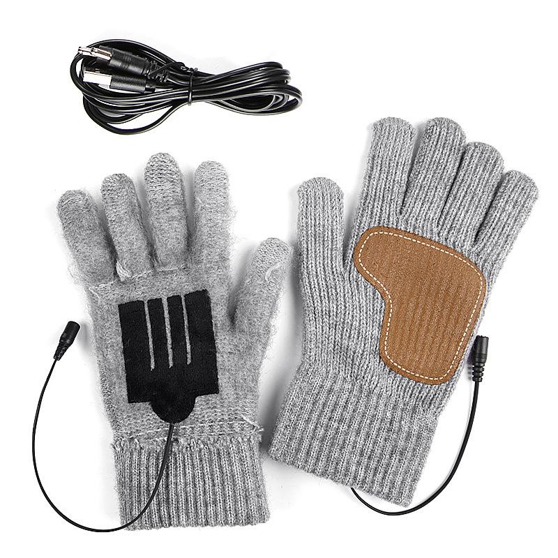 USB Heated Touchscreen Gloves for Skiing and Cycling – Thick, Warm, and Electric 5V Heating