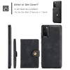 For Samsung Galaxy S20 5G Case JEEHOOD J01 Retro Leather Phone Back Cover with Detachable Magnetic Card Holder