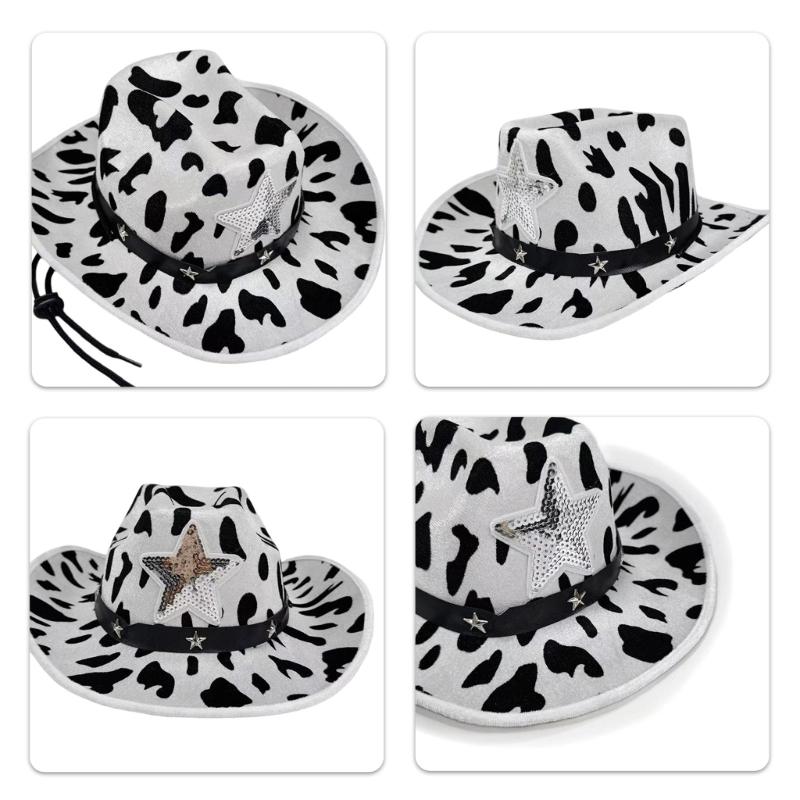 Comfortable Western Cowboy Cap for Boys and Girls with Stud Detail and Breathable Fabric for Daily Wear and Theme Party