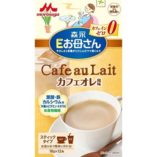 

Set: Morinaga Milk Industry Morinaga E Okasan Cafe au Lait Flavor (18g x 12 bottles) x 3-pack, Caffeine-Free
