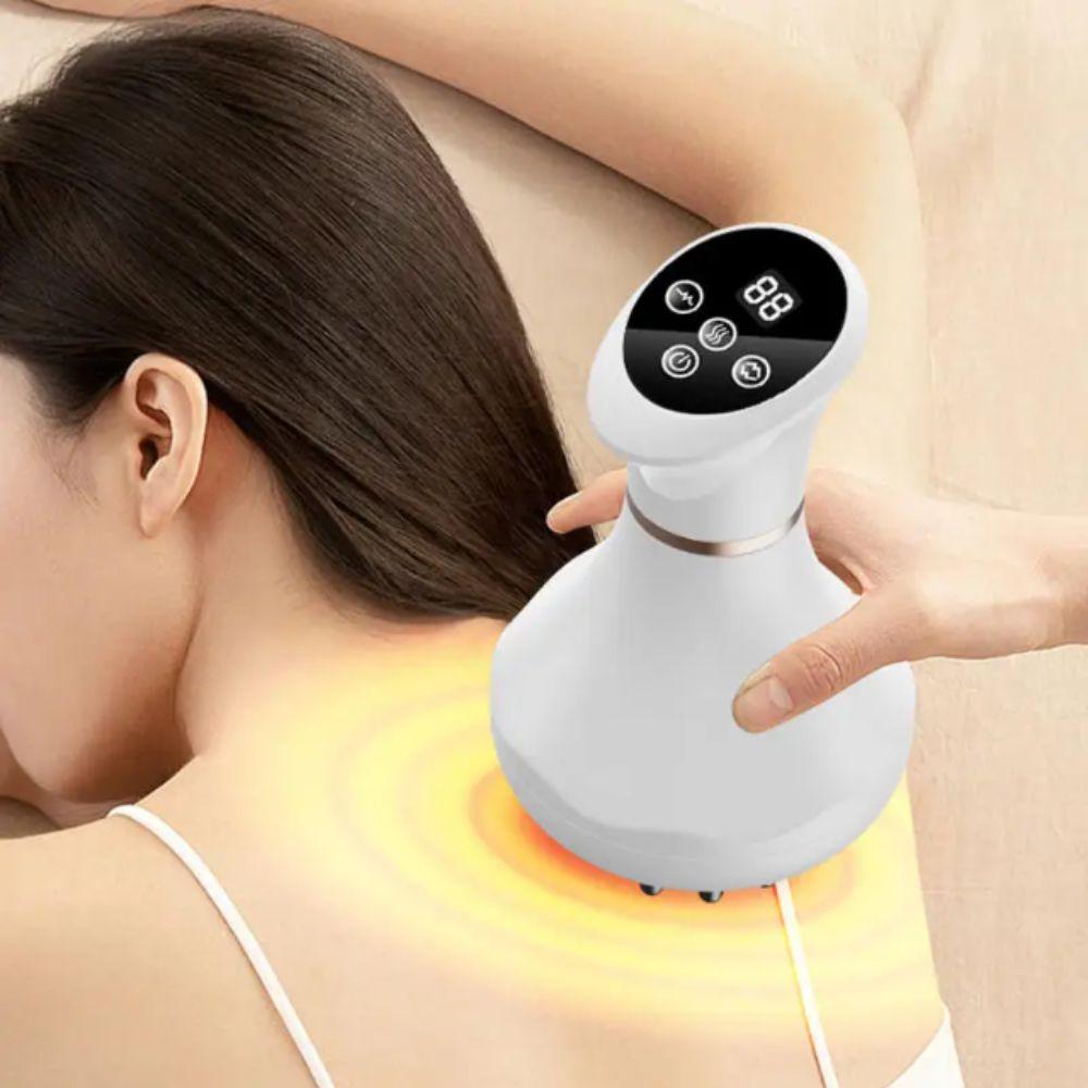 Electric Rechargeable Unblocking Massage Device Abdominal Massage Instrument  Cupping Apparatus