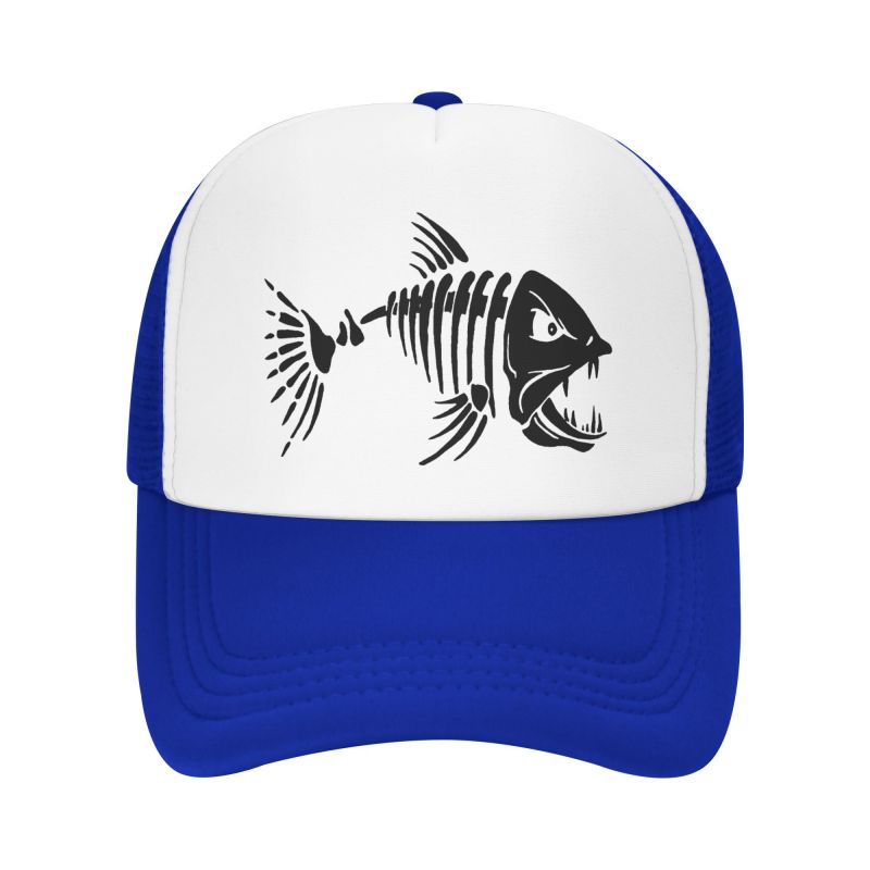 Ben Fisk Grafiskt Tryck Nät Baseballkeps Unisex Snapback Hatt Sommar Utomhus Andningsbar Casual Solskyddskepsar Truckerkeps