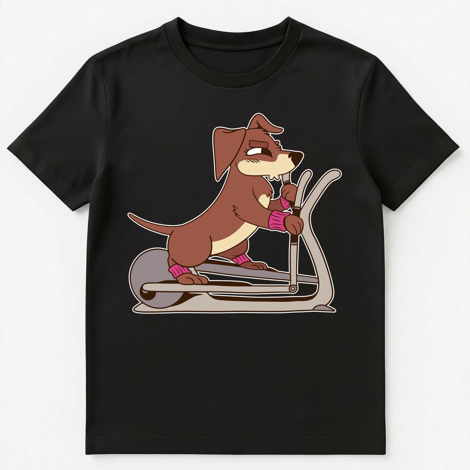 Elliptical Trainer Gymnastics Dog Lovers Unisex T-Shirt 4XL