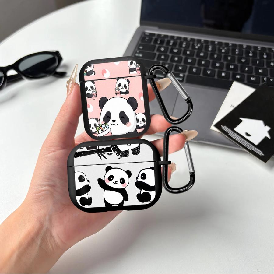 Earphone Cases Cover Case For Airpods 3 1 2 Pro Pro3 Pro2 4 Cute Panda Funny