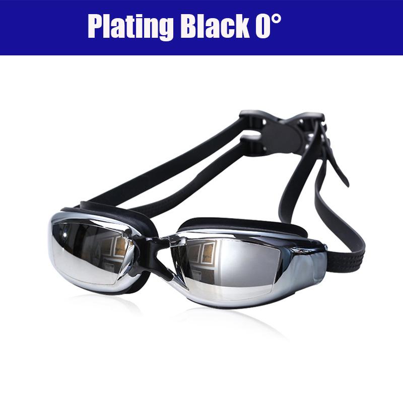 

Взрослые 0 до -8.0 близорукость гальванизированные очки для плавания водонепроницаемые противотуманные очки для плавания