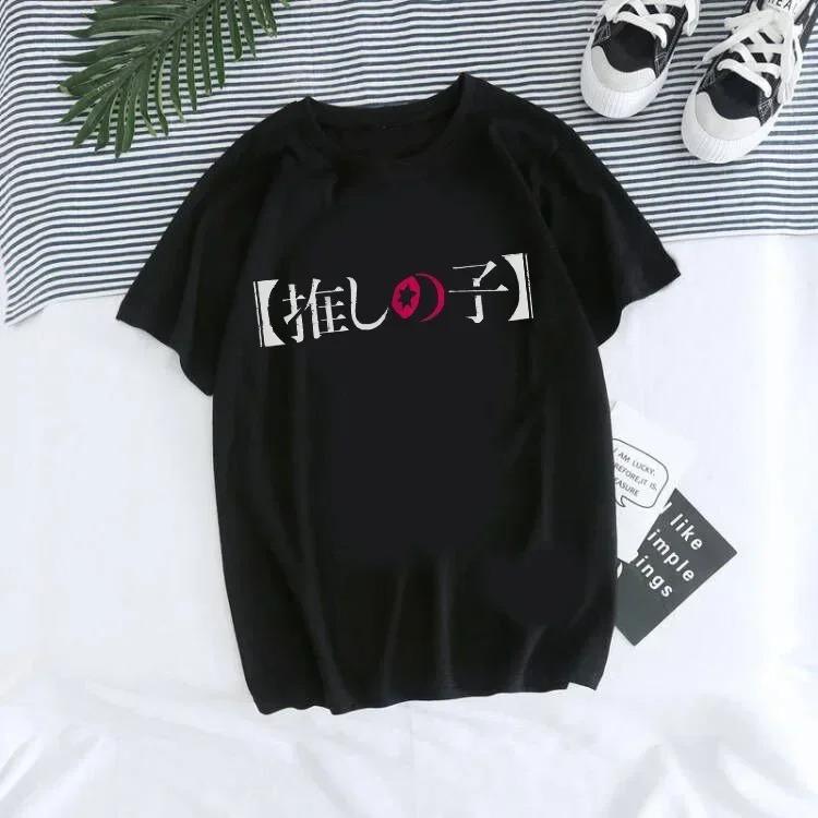 Damski T-shirt Manga Anime Oshi No Ko Harajuku Ullzang T Shirt Letni Krótki Rękaw Codzienny i Modny Wszechstronny