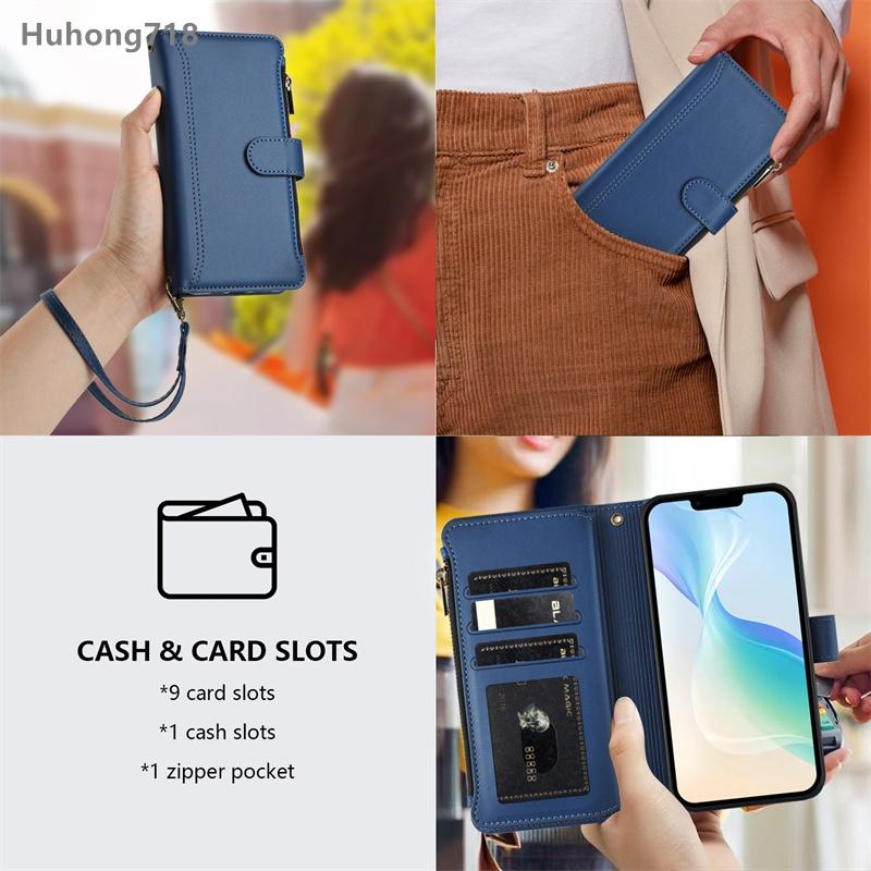 Zipper Leather Case For Tecno Pova 5 6 Neo 2 3 Pouvhr Pouvoir 4 Pro Note 7 Lit LC7 LC8 KE6 KE6J 4G 5G Wallet Cover Casing