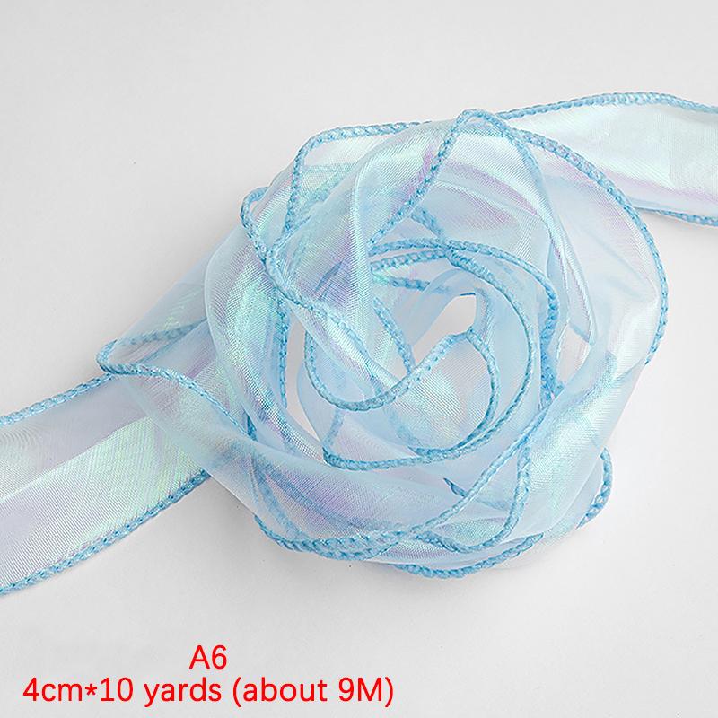 Fishtail Yarn Ribbon Cake Bow Headpiece Gift Baking Embellished Ribbon Flower Packaging Floral Yarn Ribbon