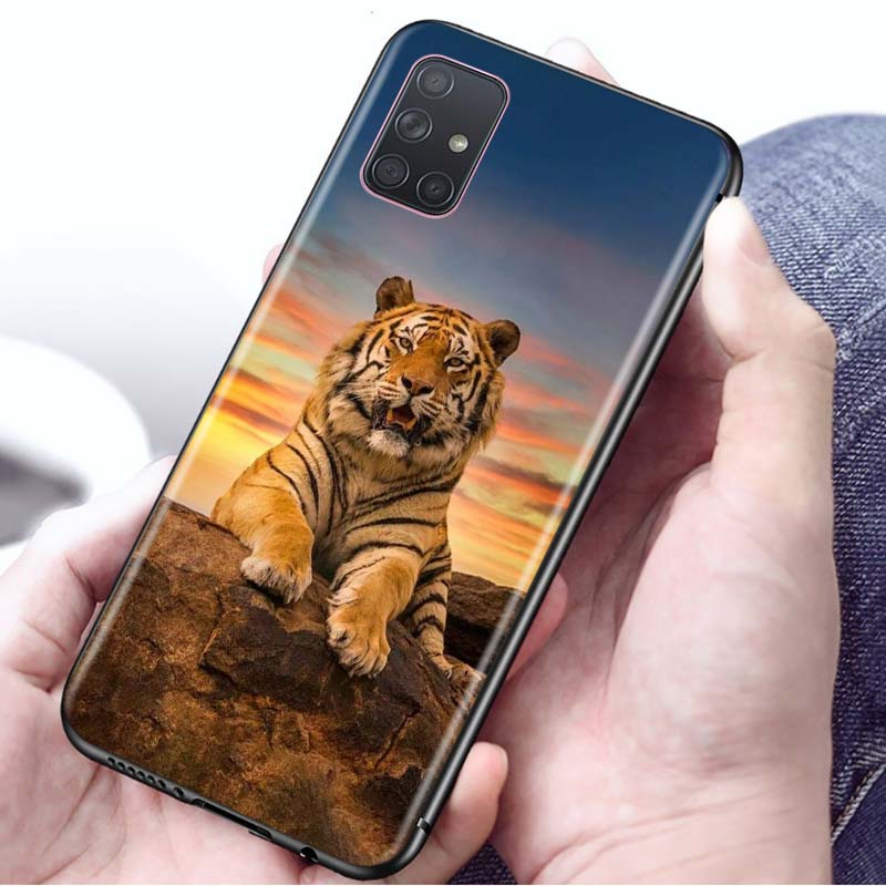 

Мягкий чехол для Samsung Galaxy A32 A52 A72 4G A21S A51 A71 A12 A50S A70S A02S A31 A41, противоударный чехол для телефона с изображением животного тигра Samsung A52 5G